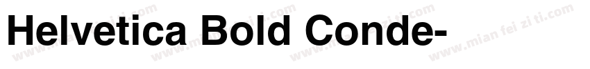 Helvetica Bold Conde字体转换